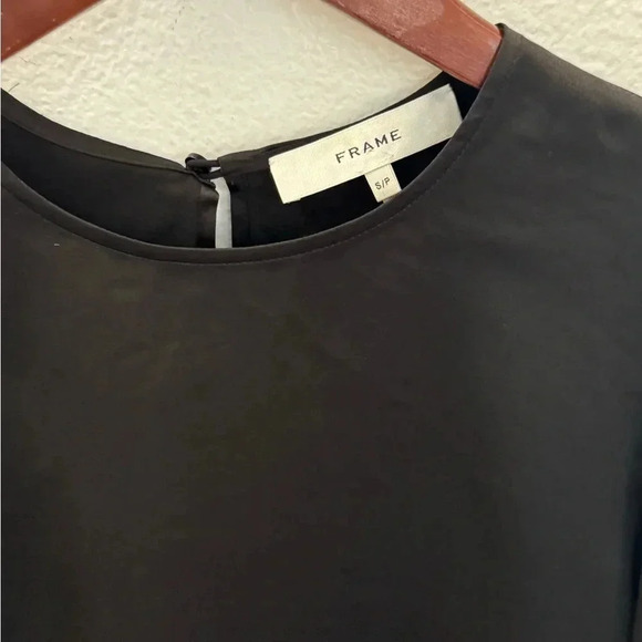 NWOT Frame black blouse size S - Picture 5 of 5
